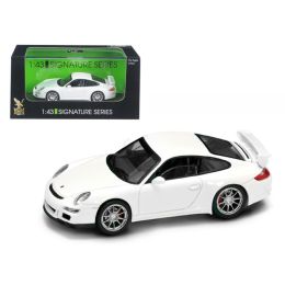 Porsche 911 997 GT3 White Signature Series 1/43 Diecast Model Car by Road Signature