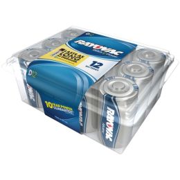 RAYOVAC(R) 813-12PPJ Alkaline Batteries Reclosable Pro Pack (D, 12 pk)