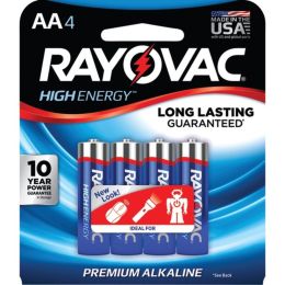 RAYOVAC(R) 815-4J AA Alkaline Batteries (4 pk)