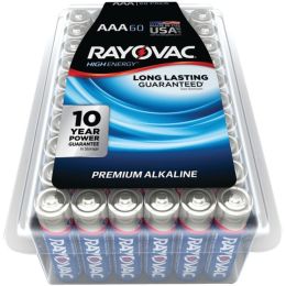 RAYOVAC(R) 824-60PPJ Alkaline Batteries Reclosable Pro Pack (AAA; 60 pk)