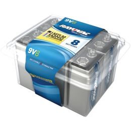 RAYOVAC(R) A1604-8PPF Alkaline Batteries Reclosable Pro Pack (9V, 8 pk)