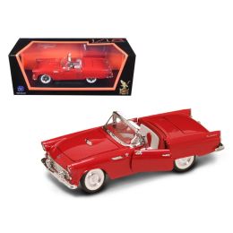 1955 Ford Thunderbird Red With Red Roof 1/18 Diecast Model Car by Road Signature