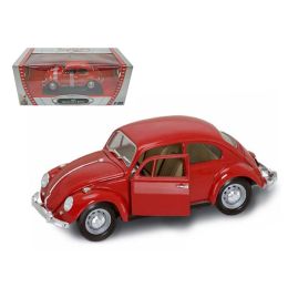 1967 Volkswagen Beetle Red 1/18 Diecast Model Car by Road Signature