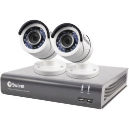 Swann SWDVK-445752-LW 4-Channel 4575 Series 1080p DVR with 1TB HD & 2 Bullet Cameras