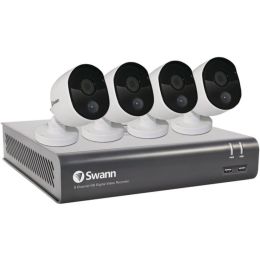 Swann SWDVK-845804-US 8-Channel 4580 Series 1080p DVR with 1TB HD & 4 PIR Bullet Cameras