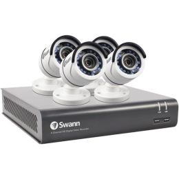 Swann SWDVK-845904-CL 8-Channel 4590 Series 3.0-Megapixel DVR with 1TB HD & 4 Bullet Cameras