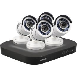 Swann SWDVK-8HD5MP4-US 8-Channel HD5MP Series 5.0-Megapixel DVR with 2TB HD & 4 Bullet Cameras