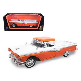1957 Ford Ranchero Pickup Truck Orange 1/18 Diecast Model Car by Road Signature