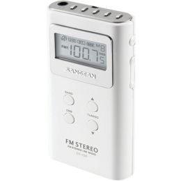 Sangean DT-120 WHITE Pocket AM/FM Digital Radios (White)