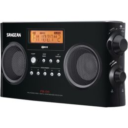 Sangean PR-D5-BK Digital Portable Stereo Receivers with AM/FM Radio (Black)