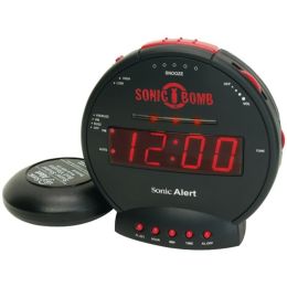 Sonic Alert(R) SBB500ss Sonic Bomb(R) Alarm Clock with Super Shaker(TM)