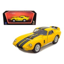 1965 Shelby Cobra Daytona Coupe Yellow 1/18 Diecast Model Car by Road Signature