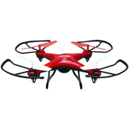 SkyRider(TM) DCR377R Falcon 2 Pro Quadcopter Drone with Video Camera (Red)