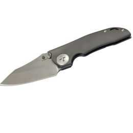 Kizer GPB1 3.5 Folder - Titanium - Gray Wharncliffe Plain