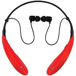 Supersonic(R) IQ-127BT RED IQ-127 Bluetooth(R) Headphones with Microphone (Red)