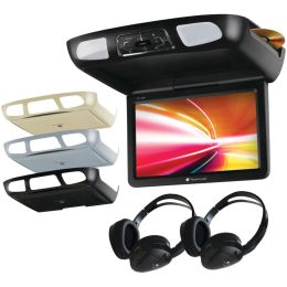 Planet Audio 11.2" Ceiling-mount Tft Dvd Player With Built-in Ir Transmitter, Fm Modulator & 3 Color Housings PLTP112ES
