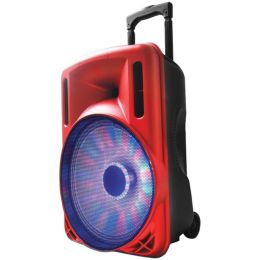 Supersonic(R) iq-3212djbt-RD 12 Portable Bluetooth(R) DJ Speaker (Red)