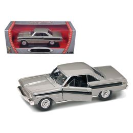 1964 Ford Falcon Diecast Car Model 1/18 Grey Die Cast Car by Road Signature