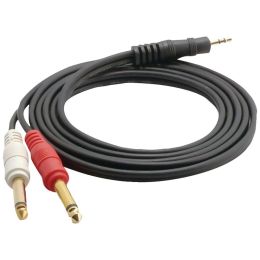 Pyle Pro 12-gauge, 3.5mm Male Stereo To Dual 1 And 4'' Male Mono Y-cable Adapter, 6ft PYLL43