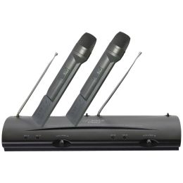 Pyle Pro Professional Dual Vhf Wireless Handheld Microphone System PYLPDWM2100