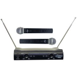 Pyle Pro Dual Vhf Wireless Microphone System PYLPDWM2500