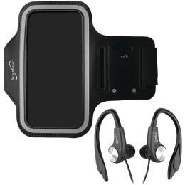 Supersonic(R) SC-222AE Sport Kit Armband & Earbuds with Microphone