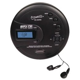 Supersonic(R) SC-253FM Personal MP3/CD Player with FM Radio