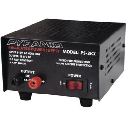 Pyramid 2.5-amp 13.8-volt Power Supply PYRPS3