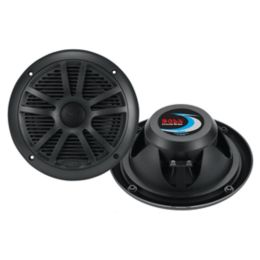 Boss Audio MR6B 6.5 Dual Cone Marine Coaxial Speaker (Pair) - 180W - Black