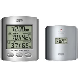 Taylor Wireless Thermometer With Indoor And Outdoor Humidity & Clock TAP91756