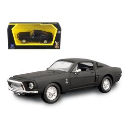 1968 Ford Shelby Mustang GT 500 KR Matt Black 1/43 Diecast Model Car by Road Signature