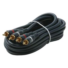 Steren(R) 254-225BL Dual RCA Stereo Cables (25ft)