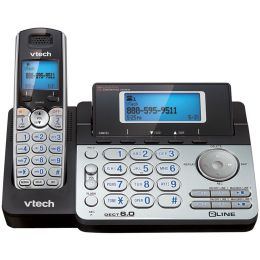 Vtech Dect 6.0 Cordless 2-line Phone System With Digital Answering System (single-handset System) VTEDS6151