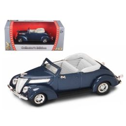 1937 Ford V8 Convertible Blue 1/43 Diecast Model Car by Road Signature