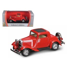 1932 Ford 3 Window Coupe Red 1/43 Diecast Car by Road Signature