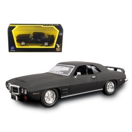 1969 Pontiac Firebird Trans Am Matt Black 1/43 Diecast Model Car by Road Signature