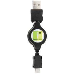 Iessentials Micro Usb To Usb Retractable Data Cable IESMICROUSBR