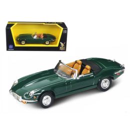 1971 Jaguar E Type Convertible Green 1/43 Diecast Model Car by Road Signature