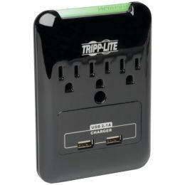 Tripp Lite(R) SK30USB Direct Plug-in 3-Outlet Surge Protector with 2 USB Ports