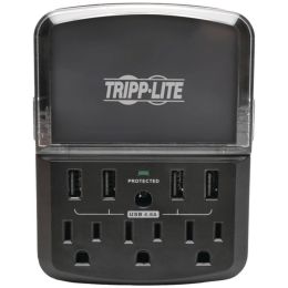 Tripp Lite(R) SK34USBB Protect It!(R) 3-Outlet Personal Charging Station with 4 USB Ports