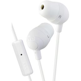 Jvc Marshmallow Inner-ear Earbuds With Microphone & Remote (white) JVCHAFR37W