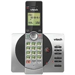 VTech CS6929 DECT 6.0 Expandable Cordless Phone System with Answering Machine, 1 Handset - Silver