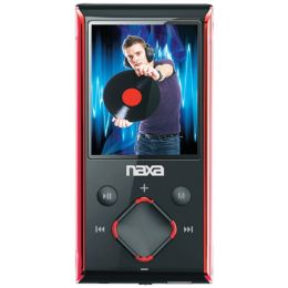 Naxa 8gb 1.8" Lcd Portable Media Players (red) NAXNMV173NRD