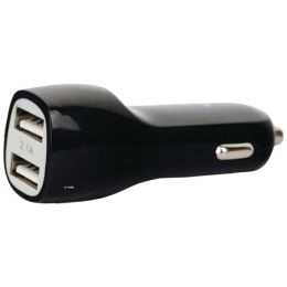 travelocity(R) TVOR-PC2U-BW 2.1-Amp Dual-USB Car Charger