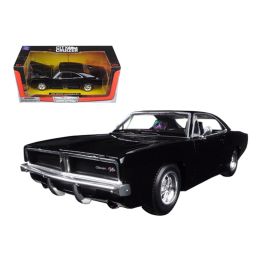 1969 Dodge Charger R/T Black 1/24 Diecast Model Car by New Ray