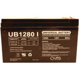 UPG(TM) 85989/D5779 Sealed Lead Acid Battery (12V; 8Ah; .250 Tab Terminals; UB1280F2)