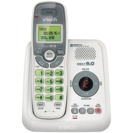 VTech(R) VTCS6124 DECT 6.0 Cordless Phone System (with Digital Answering System)