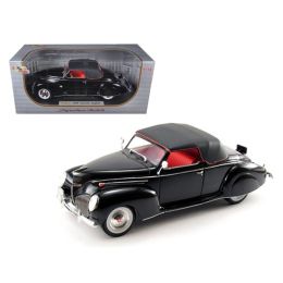 1939 Lincoln Zephyr Black 1/18 Diecast Model Car by Signature Models