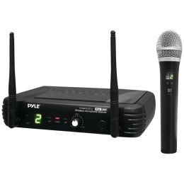 Pyle Pro Premier Series Professional Uhf Wireless Handheld Microphone System With Selectable Frequencies PYLPDWM1902