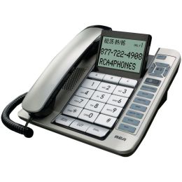 Rca Corded Desktop Phone With Caller Id & Digital Answering System (silver) RCP11141BSGA